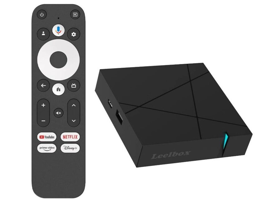 transformez votre tv avec la box google tv leelbox 4k à moitié prix