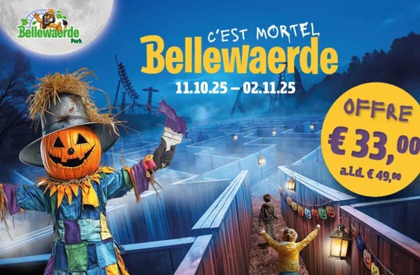 offre halloween à bellewaerde frissons, labyrinthes et maisons hantées à tarif réduit 