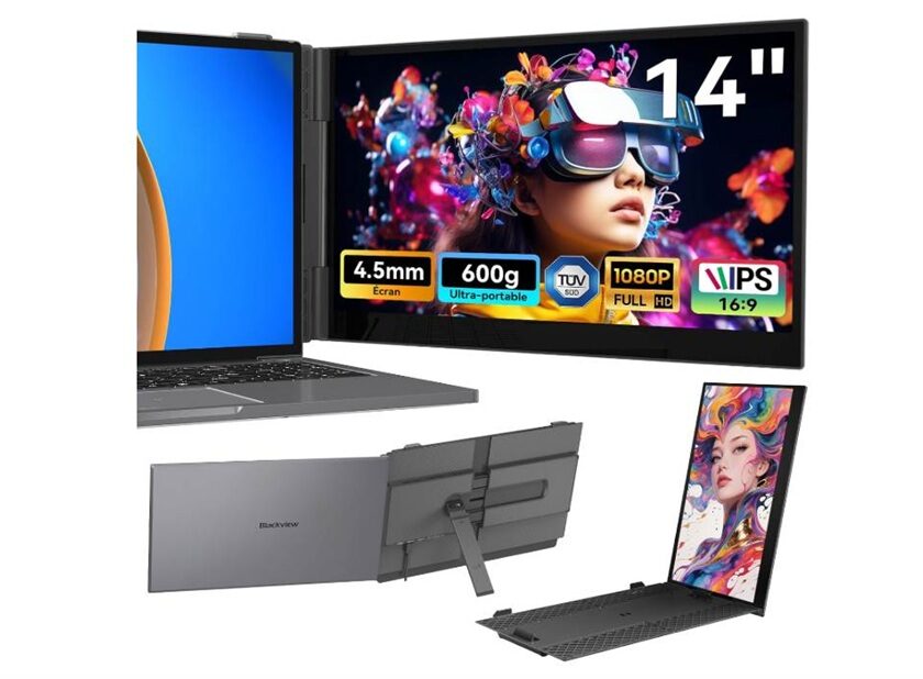 Promo écran 14 pouces supplémentaire Blackview 600G (1080P FHD IPS) à 129,99 € : productivité et mobilité en multi-écrans 💻📱 promo écran 14 pouces supplémentaire blackview 600g (1080p fhd ips)
