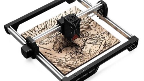Promo graveur laser ATOMSTACK Swift 12W à 159 € : précision 0,1 mm, AI Texte en Image et compatibilité multi-matériaux ✨