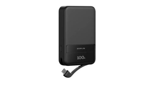 Promotion batterie externe magnétique EcoFlow RAPID 5000 mAh à 23€ (charge sans fil Qi2 15 W, câble intégré de 30 W et recharge éclair)