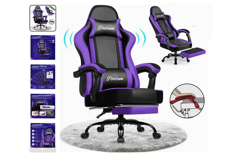 Siège gaming avec repose-pieds pour seulement à 66,29€ : confort longue durée 🎮 siège gaming avec repose pieds