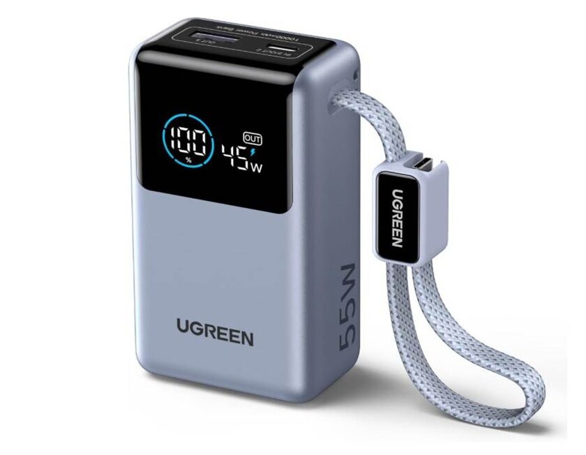 Batterie externe 10000mAh UGREEN Nexode 55W à 35,98 € : charge rapide en promo Batterie externe 10000mAh UGREEN Nexode 55W