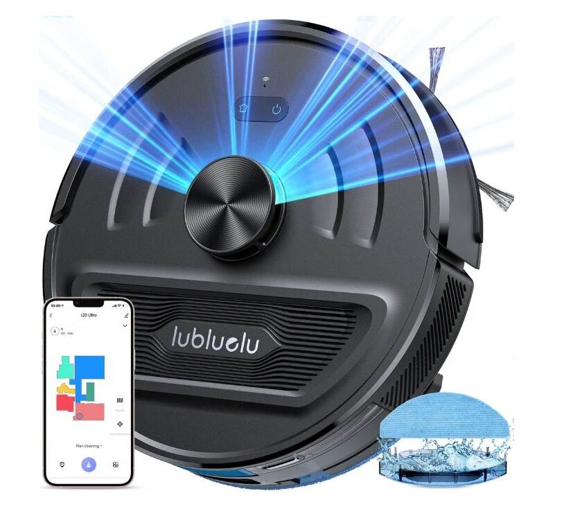 Lubluelu L20 Ultra à 99,99 € : robot laveur LiDAR 5500Pa 3 en 1 Lubluelu L20 Ultra robot laveur LiDAR 5500Pa