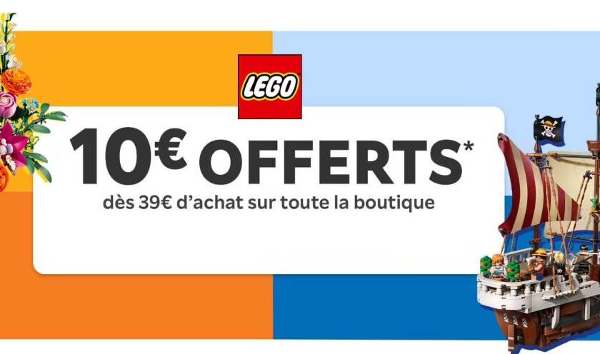 Ventes flash LEGO : 10€ offerts