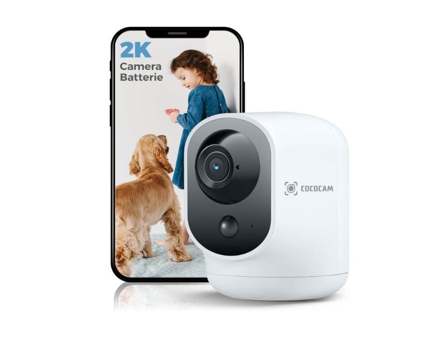 caméra de surveillance intérieure rotative 2k cococam