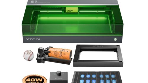 Découpeur graveur laser à diode xTool S1 40W (kit avec support objet cylindrique) en promotion 1526,66€