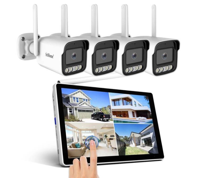 Ensemble vidéosurveillance SriHome NVS010 à 126,90 € : sécurité complète 🛡️ ensemble vidéosurveillance srihome nvs010