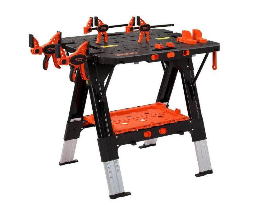 Établi pliant 2-en-1 PONY à 99,99 € (-50%) : gain de place et polyvalence 🔧 Établi pliant 2 en 1 pony