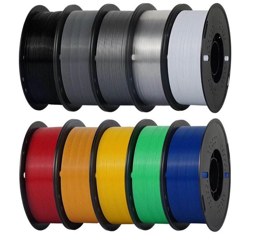 Pack 10 rouleaux PETG couleurs KINGROON à 60,83 € : idéal pour imprimer sans limite pack 10 rouleaux petg couleurs kingroon