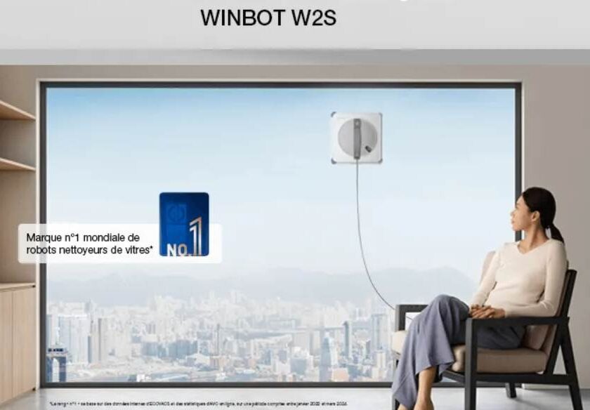 Robot nettoyeur de vitre ECOVACS WINBOT W2S en promo
