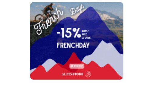 French Days Alpinstore : -15% supplémentaires sur l’outdoor