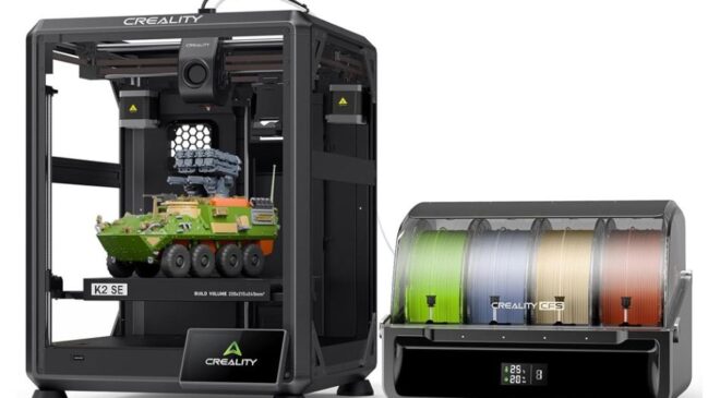 Creality K2 SE Combo en promo : pack imprimante 3D multicolore à 399 € au lieu de 599 €