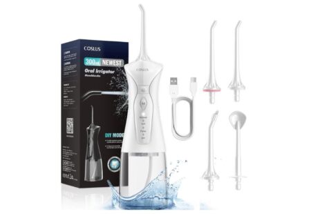 Jet dentaire portable COSLUS C30 à 11,27€ : un hydropulseur 300 ml à petit prix 🦷 jet dentaire portable coslus c30