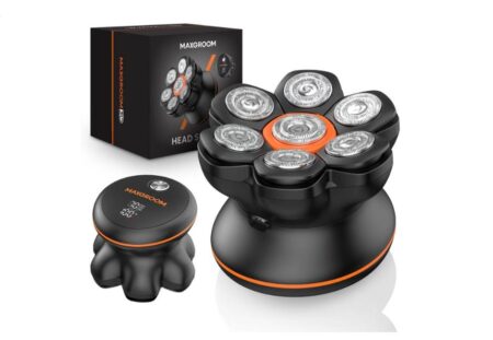 MAXGROOM rasoir tête chauve 7 têtes à 23,83 € : un crâne lisse en quelques minutes maxgroom rasoir tête chauve 7 têtes