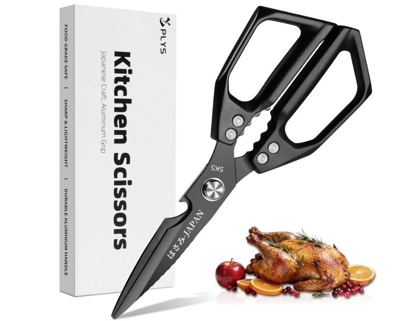 ciseaux de cuisine multi usage en acier inoxydable plys