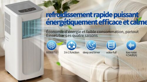 Climatiseur mobile 4-en-1 ELECCI KY-17C1 à 229 € : fraîcheur compacte pour petits espaces ❄️
