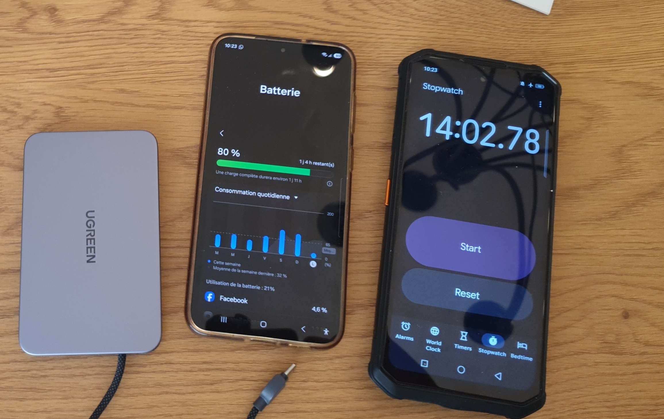 charge filaire via câble usb c intégré sur samsung s23+ (3)