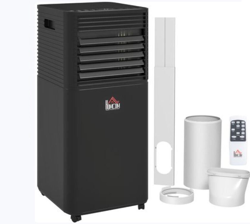 Climatiseur mobile 7000 BTU 4 en 1 HOMCOM à 185,90 € : rafraîchissez jusqu’à 26 m² à prix réduit ❄️ climatiseur mobile 7000 btu 4 en 1 homcom