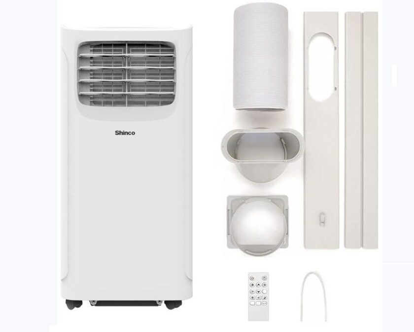 Climatiseur mobile 9000 BTU 3-en-1 SHINCO à 219,99 € : fraîcheur efficace à petit prix (kit fenêtre inclus) climatiseur mobile 9000 btu 3 en 1 shinco