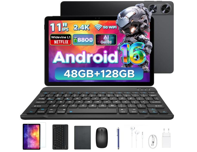 Tablette tactile 11 pouces Android 16 POCKAM P11 Pro à 135,99€ : pack complet pour travailler et se divertir tablette tactile 11 pouces android 16 pockam p11 pro