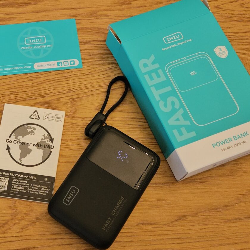 Test INIU Cougar P62 : 20 000 mAh et 65W dans le format le plus compact du marché Test INIU Cougar P62-E1 : 20 000 mAh et 65W dans le format le plus compact du marché