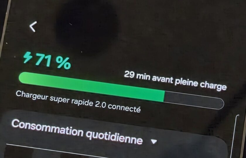 test samsung s23+ chargeur super rapide 2