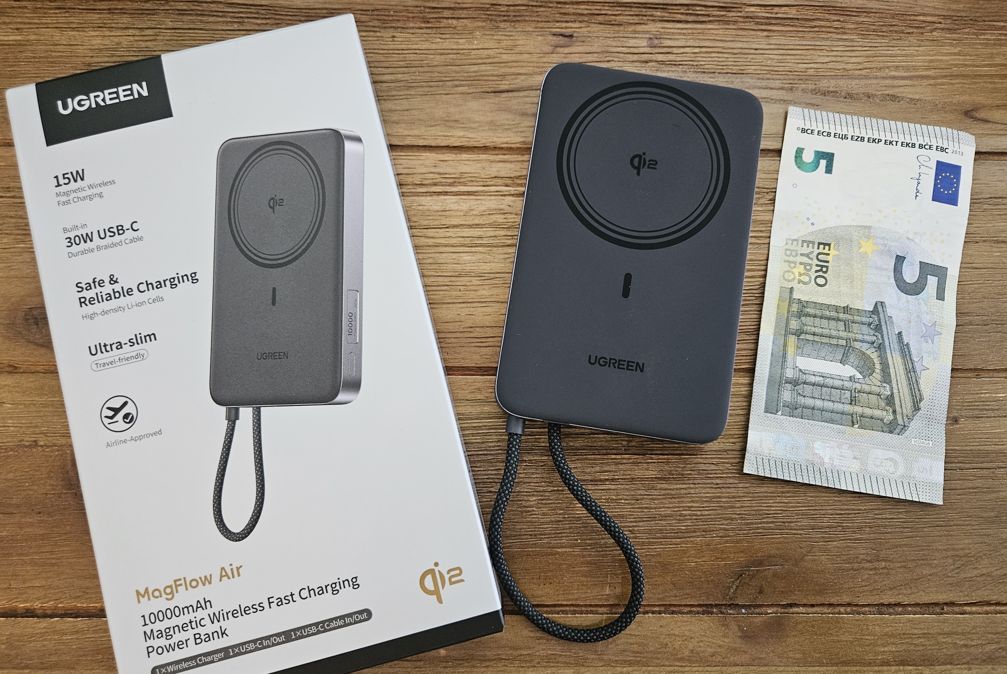 test ugreen magflow air la batterie externe magnétique ultra slim qi2 15w
