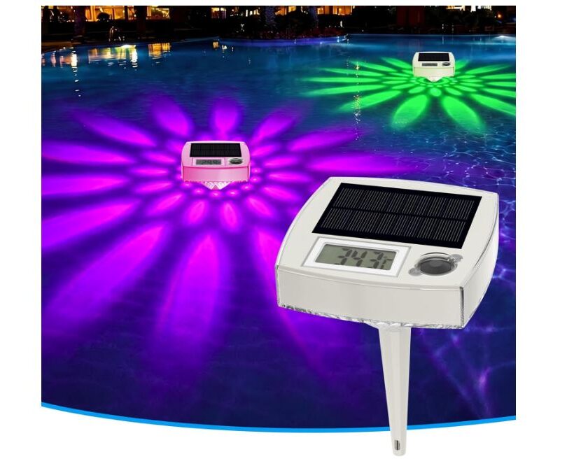 Thermomètre de piscine solaire numérique 2 en 1 sylvwin à 12,99€ (-50%) : eau à bonne température + ambiance lumineuse 🌊 thermomètre de piscine solaire numérique 2 en 1 sylvwin