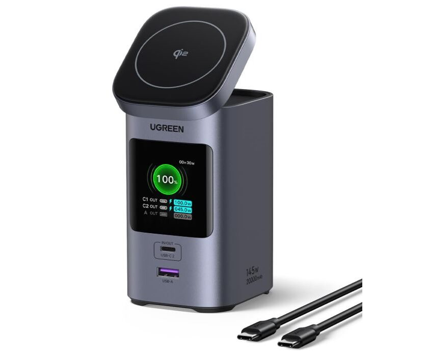 Batterie externe UGREEN Nexode 20000 mAh 145 W & Qi2 15 W en promotion à 99,98 € batterie externe ugreen nexode 20000 mah 145 w & qi2 15 w