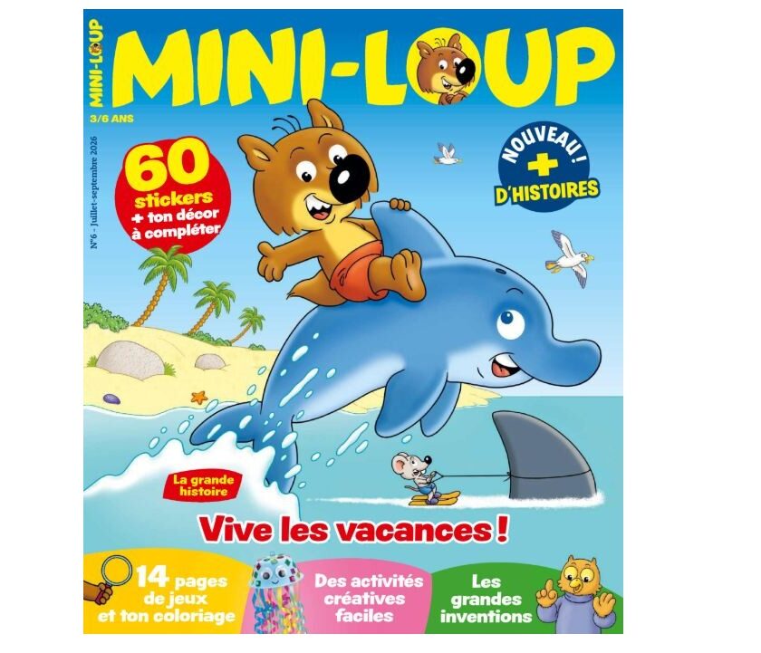 Bon plan abonnement magazine Mini-Loup : 1 an pour 20,30 € — Rire, lire et grandir avec les 3-6 ans bon plan abonnement magazine mini loup