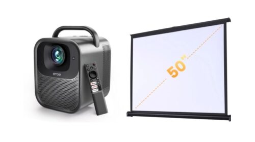 Pack home cinema : vidéoprojecteur ETOE Seal Pro + écran 50 pouces en promotion à 309,99 €