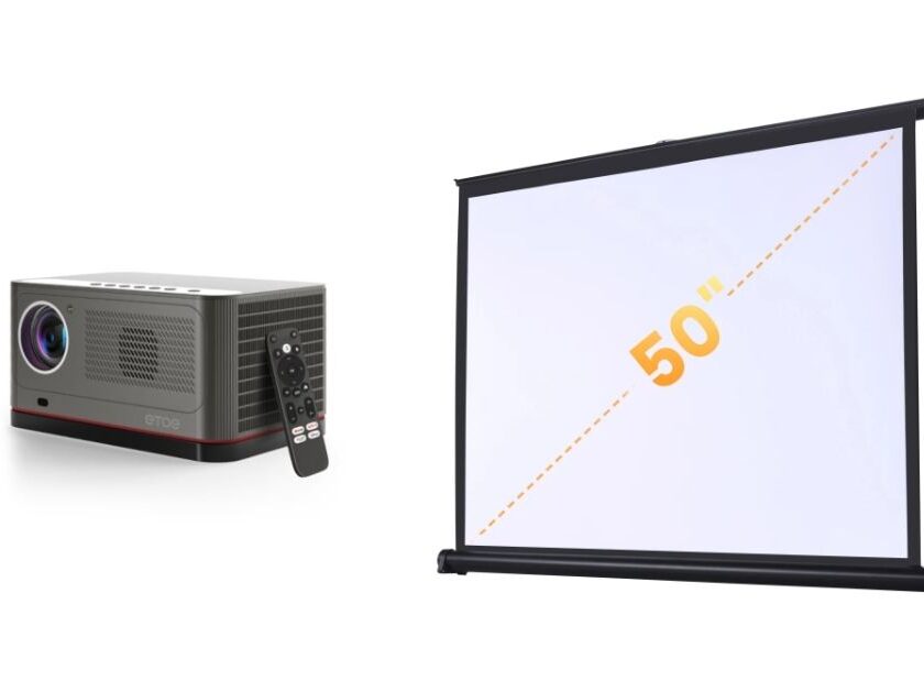 Pack vidéoprojecteur ETOE Whale Pro + écran 50 pouces en promotion à 349,99€ 🎬 pack vidéoprojecteur etoe whale pro + écran 50 pouces en promotion