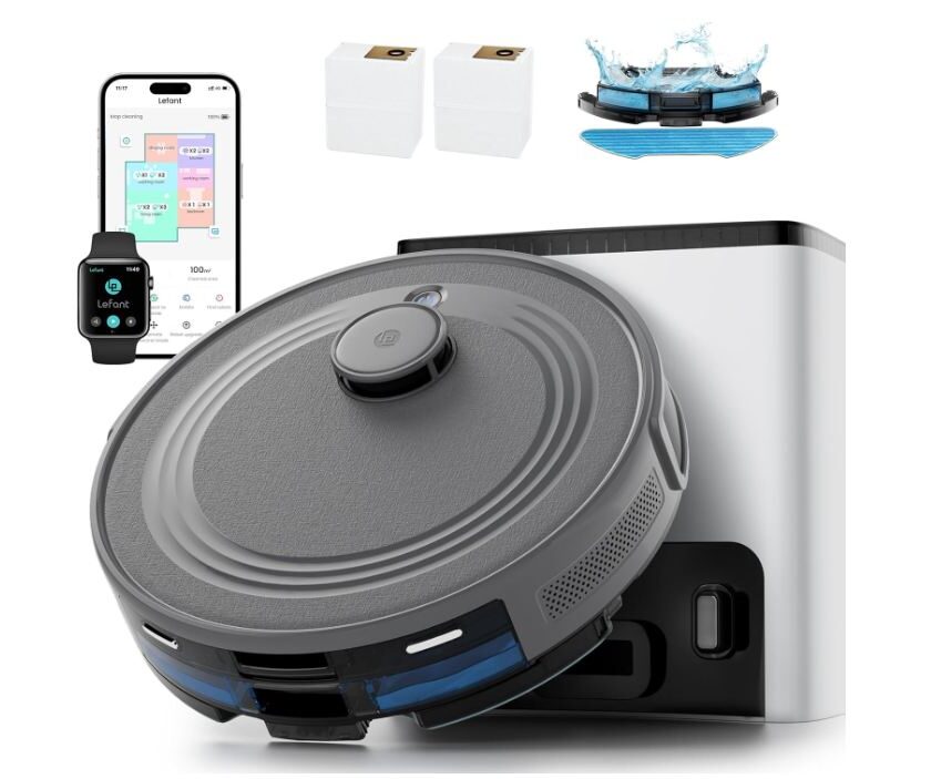 Aspirateur robot Lefant M2S Plus à -50% : nettoyage automatique des sols et des tapis promotion aspirateur robot lefant m2s plus