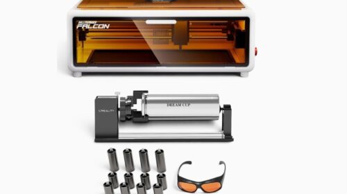 Promotion Creality Falcon A1 499,99€ : graveur laser 10W avec rouleau rotatif 3-en-1 inclus