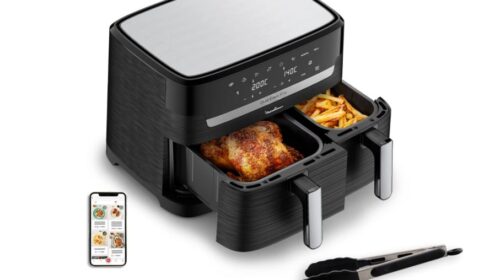 Promotion Moulinex Easy Fry Essential 8,3 L à 99,99 € : deux tiroirs pour cuire deux plats en même temps