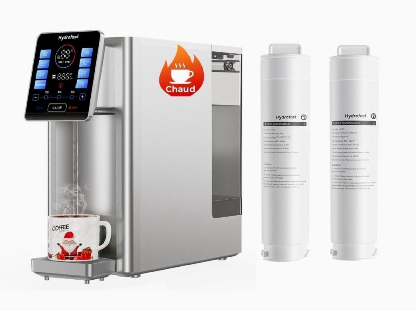 Promotion pack Hydrofast W100 : le distributeur d’eau filtrée + 2 filtres à 379 € 💧 Promotion pack Hydrofast W100