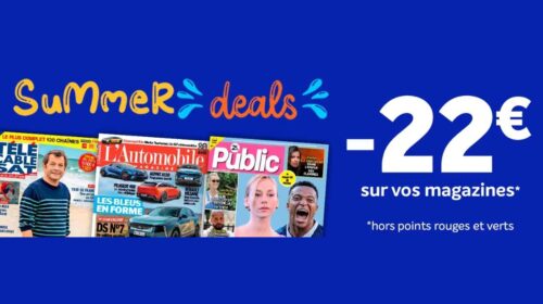 Abonnements magazines avec de fortes remises sur France Abonnements (-22€ sans mini)