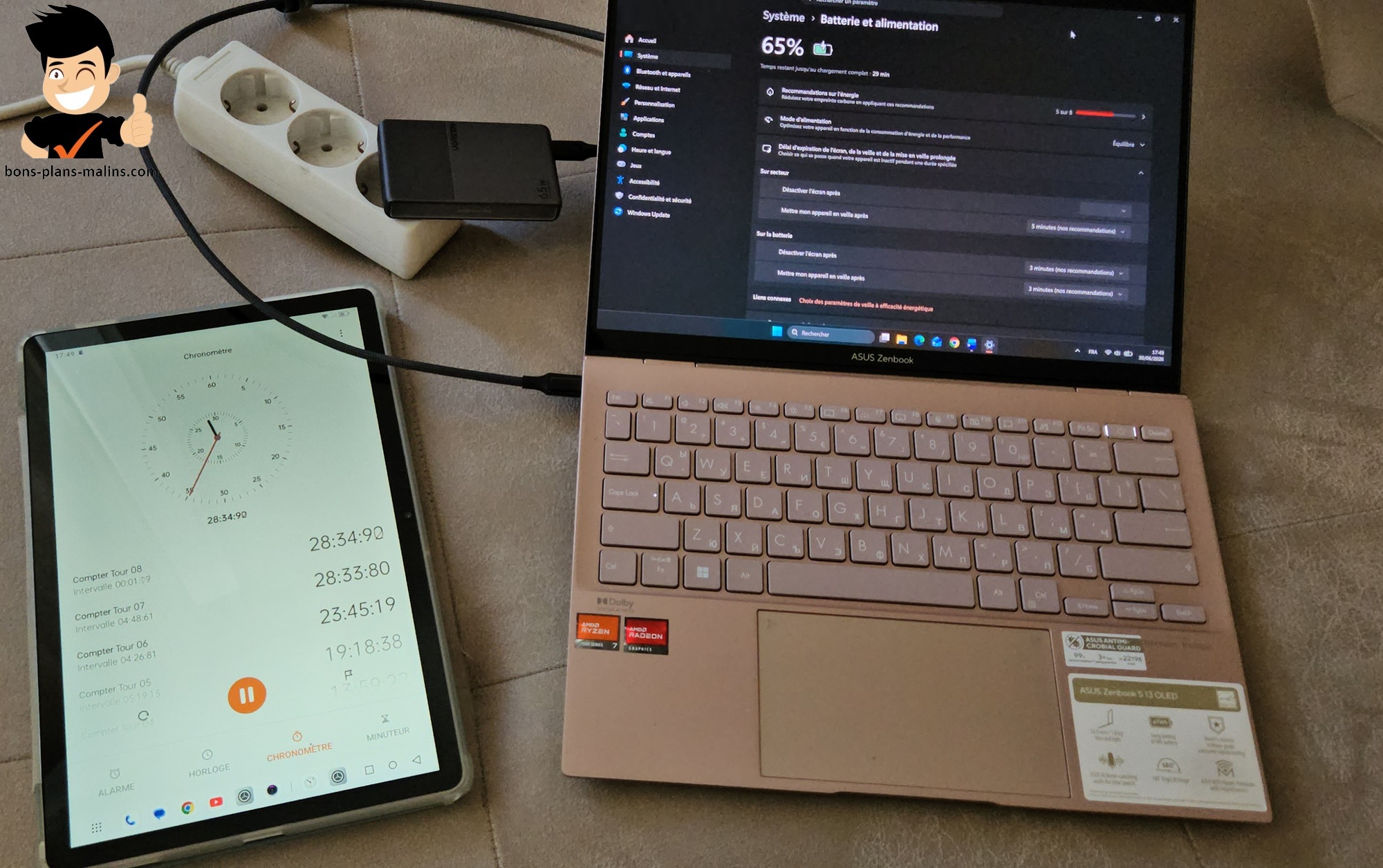 test sur asus zenbook s13 oled