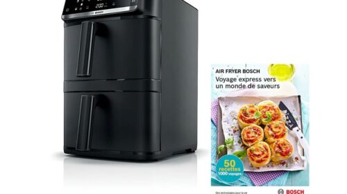 Air Fryer Bosch double bac à 149€ au lieu de 229€ : une capacité XXL de 12 L