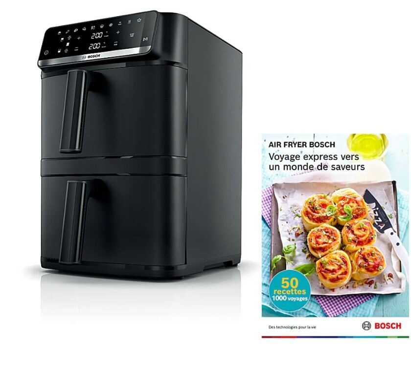 Air Fryer Bosch double bac à 149€ au lieu de 229€ : une capacité XXL de 12 L airfryer bosch série 6 promotion