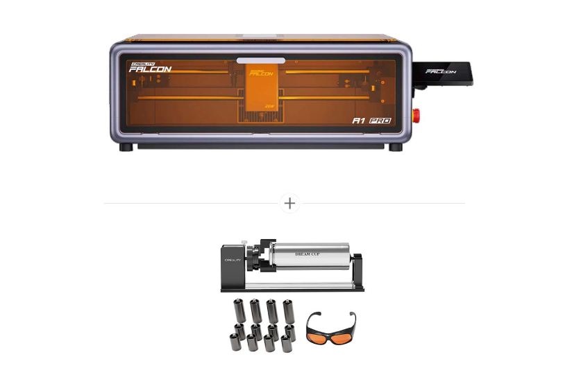 Bon plan graveur laser : le Creality Falcon A1 Pro 20W + kit rotatif à 799 € bon plan graveur laser creality falcon a1 pro 20w + kit rotatif