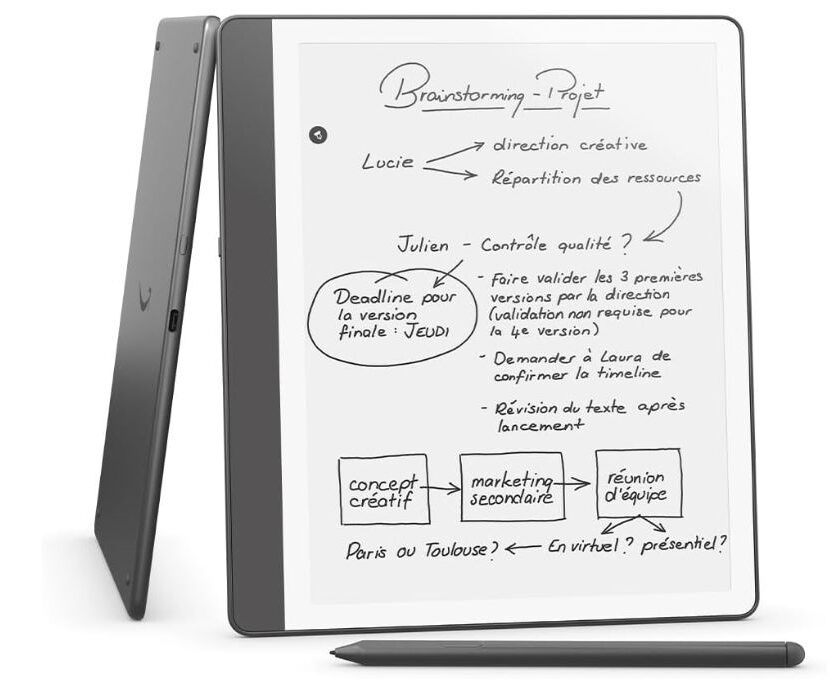 Kindle Scribe 64 Go en promo à 329,99 € : liseuse 2 en 1 et carnet de notes avec stylet kindle scribe 64 go en promo