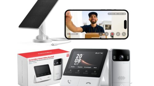 Kit sonnette Switchbot avec caméra et écran 4,3 pouces à 119,99 € : visiophone solaire sans abonnement