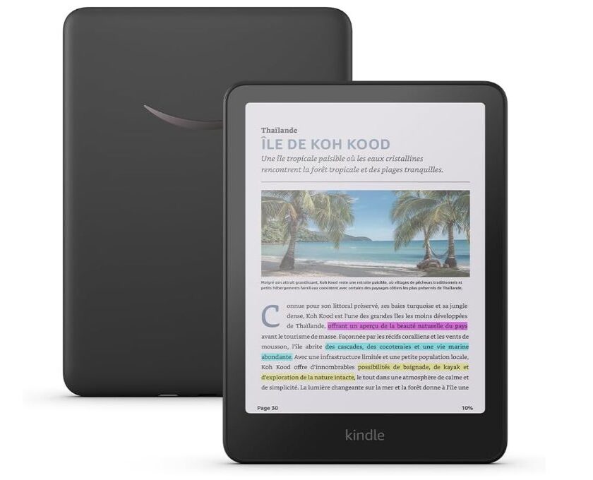 Liseuse Kindle Colorsoft à prix réduit : 199,99 € au lieu de 269,99 € pour une lecture immersive en couleur liseuse kindle colorsoft à prix réduit