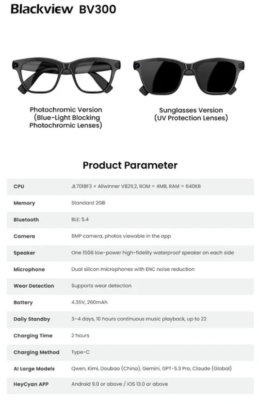 lunettes blackview bv300