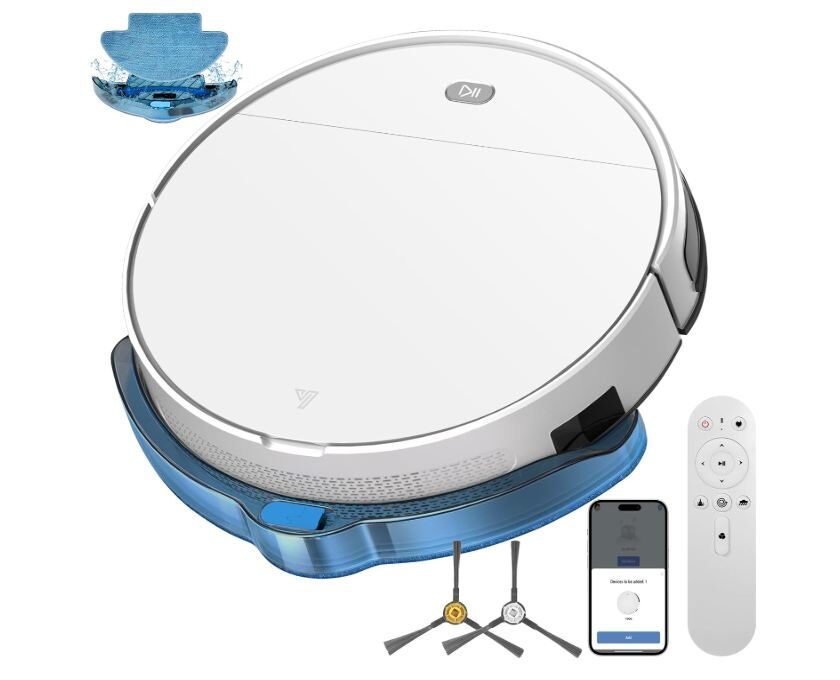Promotion Yigars Y300 à 94,99 € : un robot aspirateur laveur mince à petit prix offre irobot yigars y300