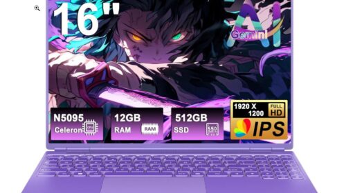 Ordinateur portable NOTODD N600 en promotion à 329,99 € – grand écran 16’’ et stockage 512 Go SSD