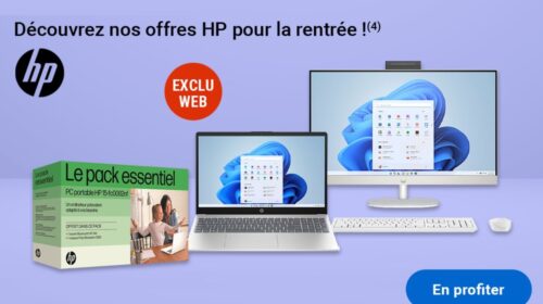 Sélection Rentrée des classes HP chez E.Leclerc : PC portables et de bureau à prix réduits