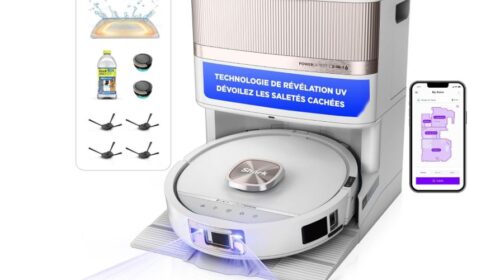 Shark PowerDetect UV Reveal à 749,99 € : promo sur le robot aspirateur laveur qui détecte les saletés invisibles